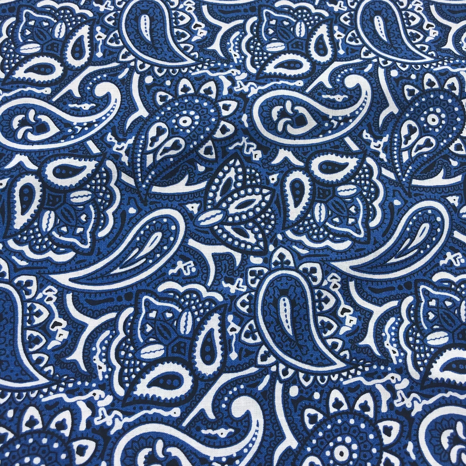 Cotton Bandana Print - Style #2 - Royal