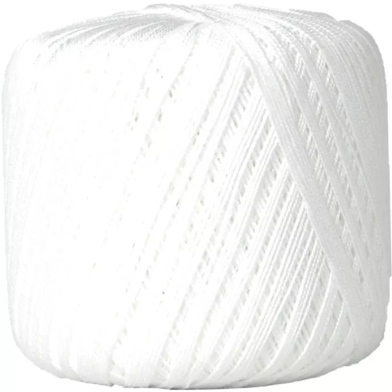 Cotton Crochet Thread – Size 10 – White – 175 Yds