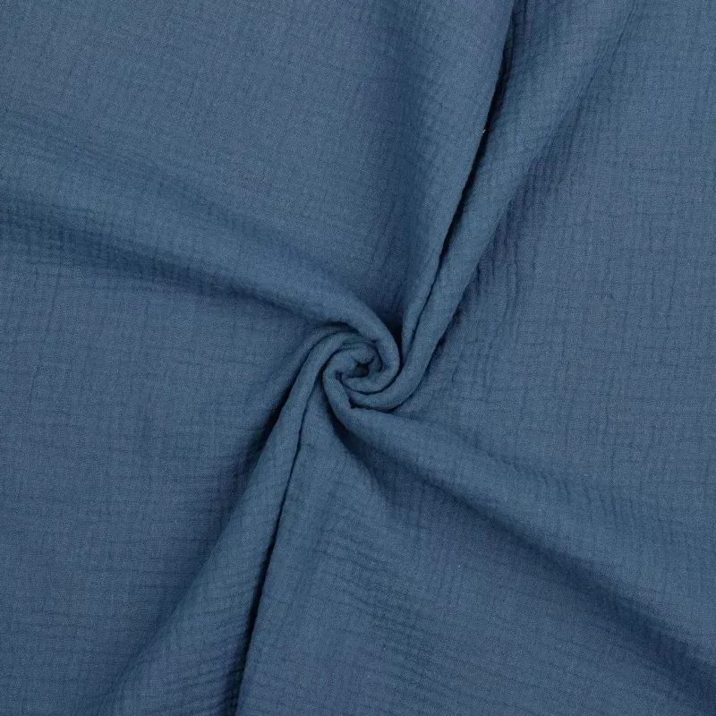 Cotton Double Gauze Fabric – Indigo
