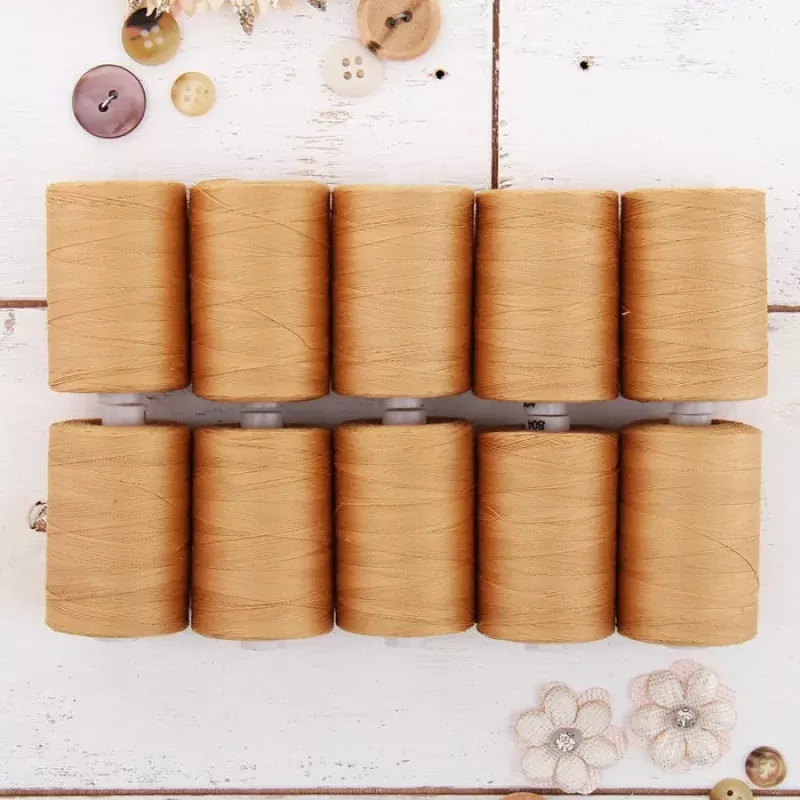 Cotton Quilting Thread Set – 10 Beige Tones – 1000 Meters