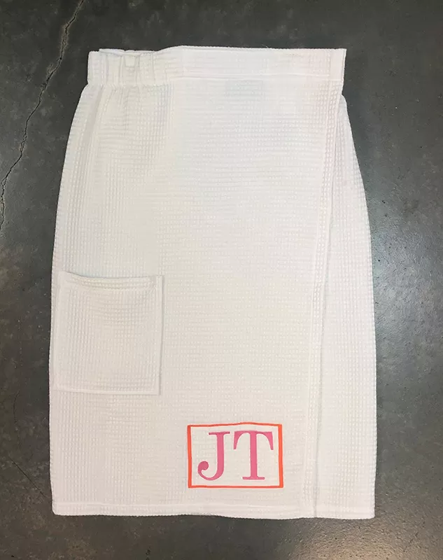 Cotton Waffle Wraps with Free Embroidery