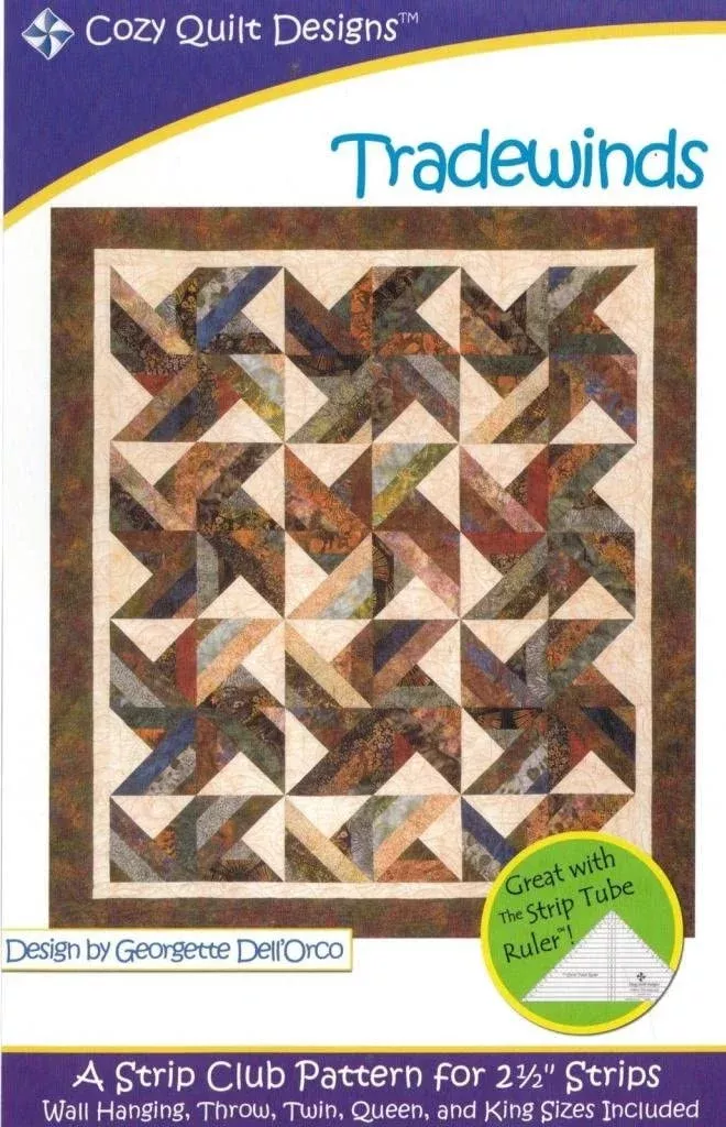Cozy Strip Club – Tradewinds Quilt Pattern by Cozy Quilt Designs