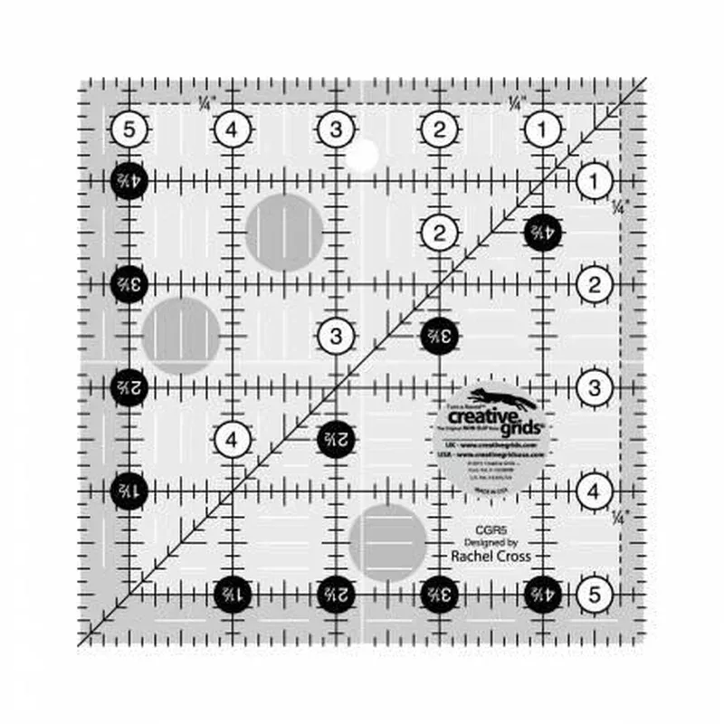 Creative Grids 5 1/2 sq Ruler