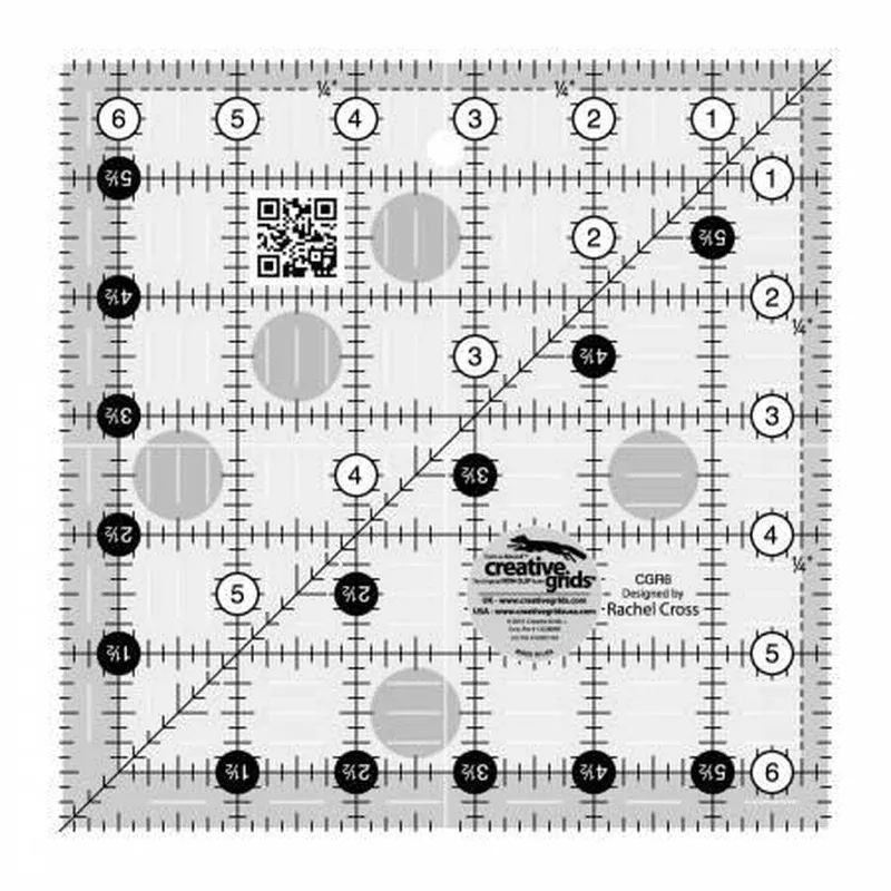 Creative Grids 6 1/2 sq Ruler