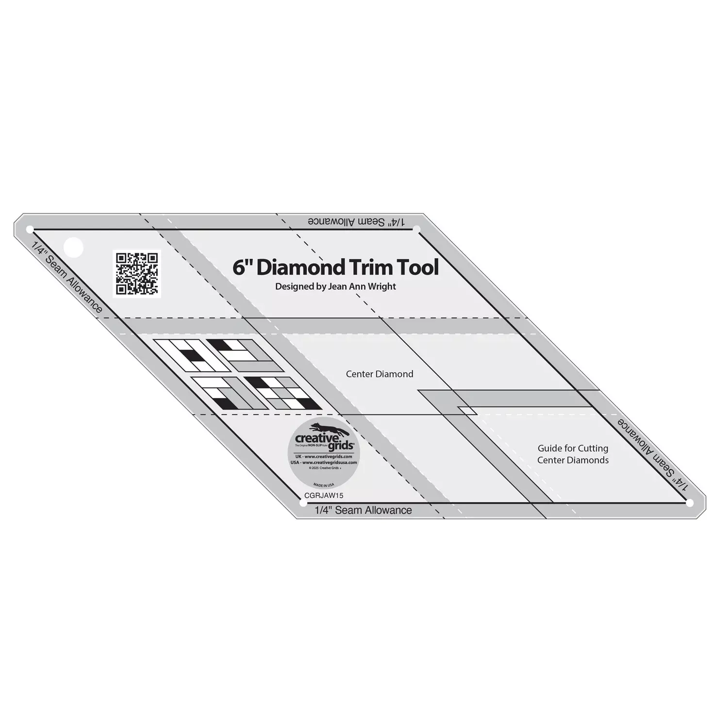 Creative Grids 6in Diamond Trim Tool