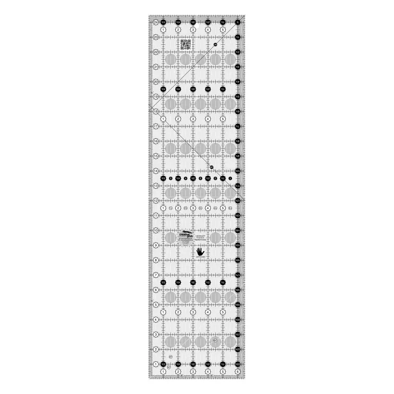 Creative Grids Left Handed Quilt Ruler 6-1/2in x 24 1/2in