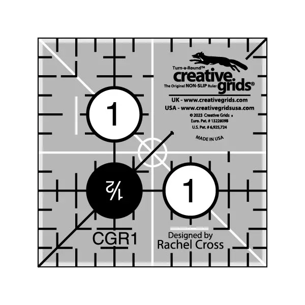 Creative Grids Quilt Ruler 1-1 /2in x 1-1 /2in Square