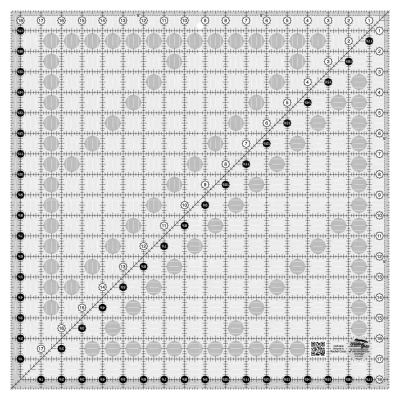 Creative Grids Quilt Ruler 18-1 /2in Square