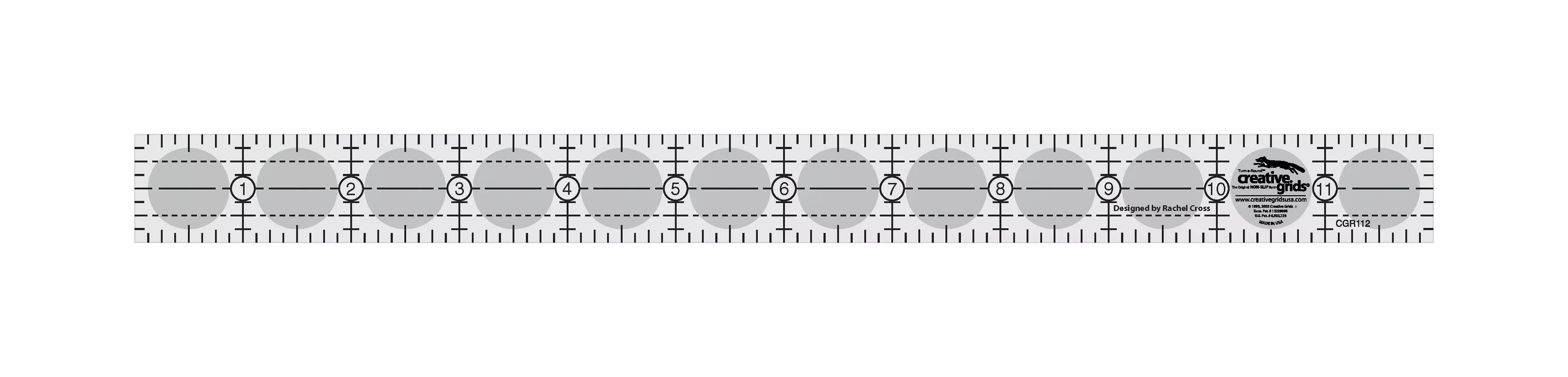 Creative Grids Quilt Ruler 1in x 12in Rectangle
