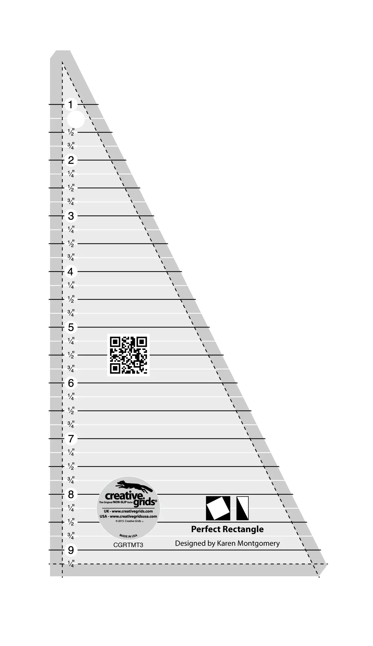 Creative Grids Quilt Ruler Perfect 9-1 /2in Rectangle