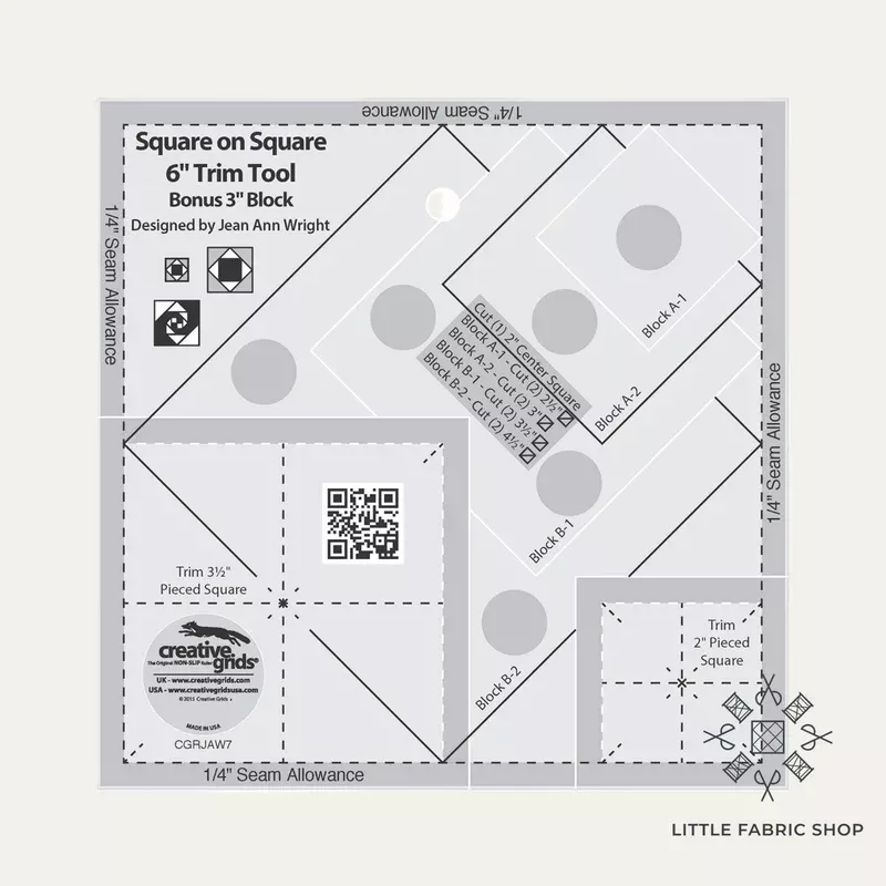 Creative Grids | Square on Square 6″ and 3″ Trim Tool