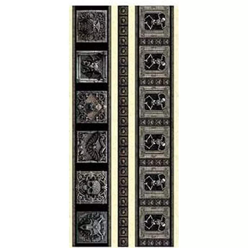 Creepsville Halloween Border Stripe – Charcoal