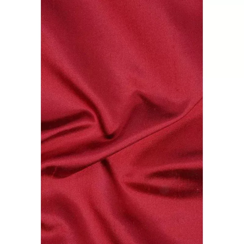 Crimson Red Italian Shantung Silk Fabric
