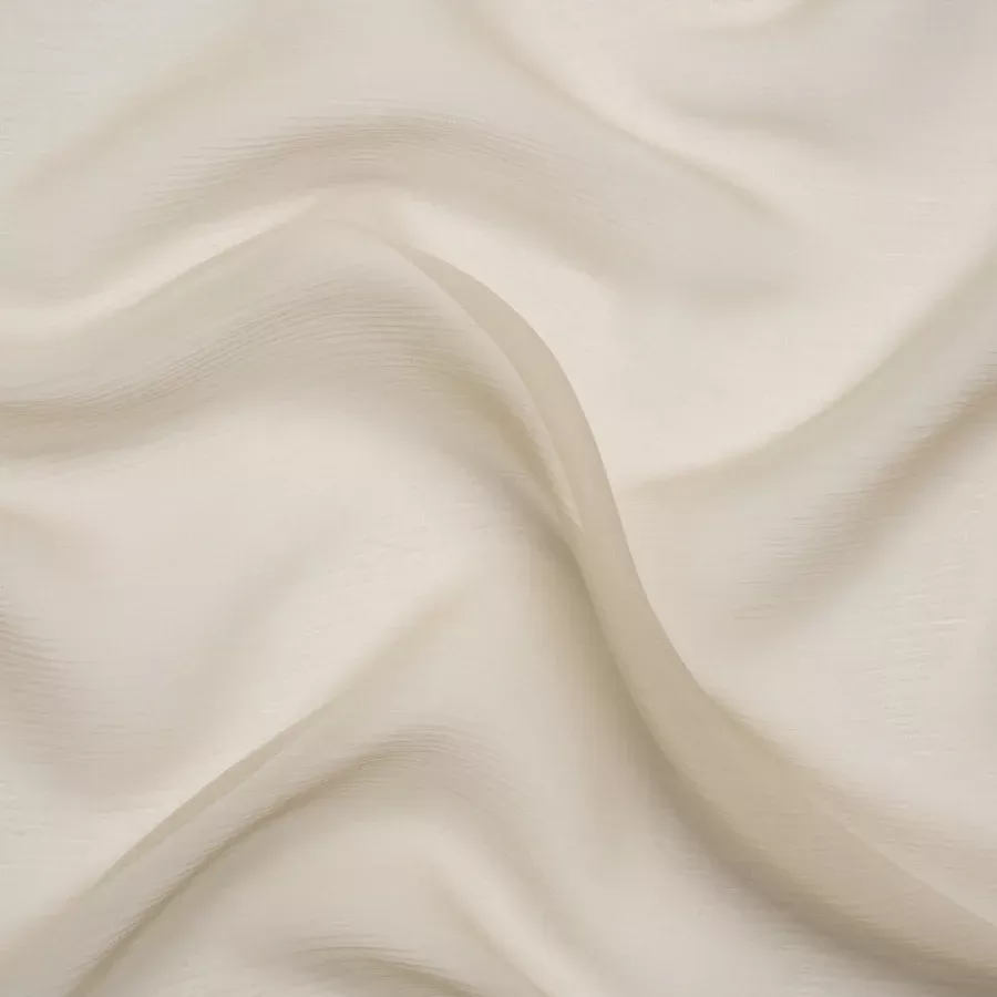Crinkled Silk Chiffon – Feather Gray – Premium Collection Fabric
