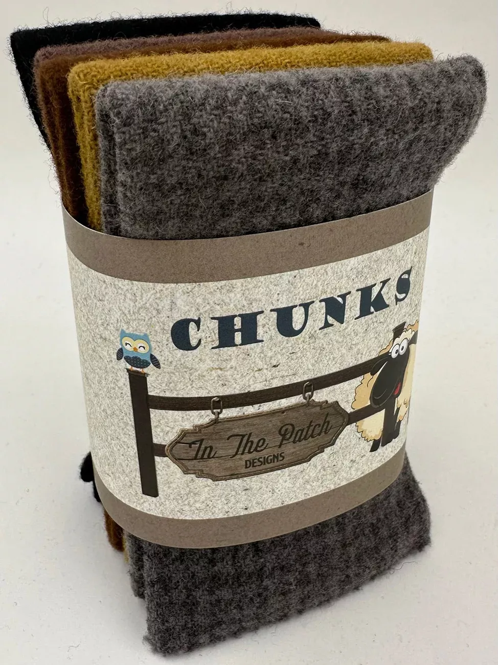 Critter Wool Chunks 5pc 9in x 10in