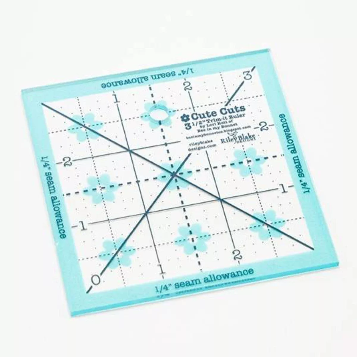 Cute Cuts Trim-It Ruler – 3 1/2″ x 3 1/2″ by Lori Holt
