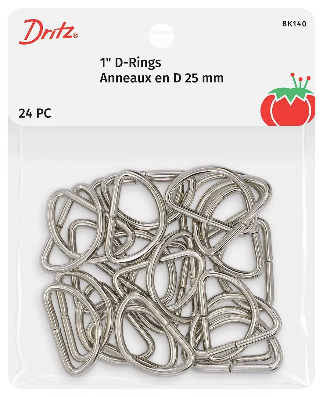 D Rings 1in Nickel