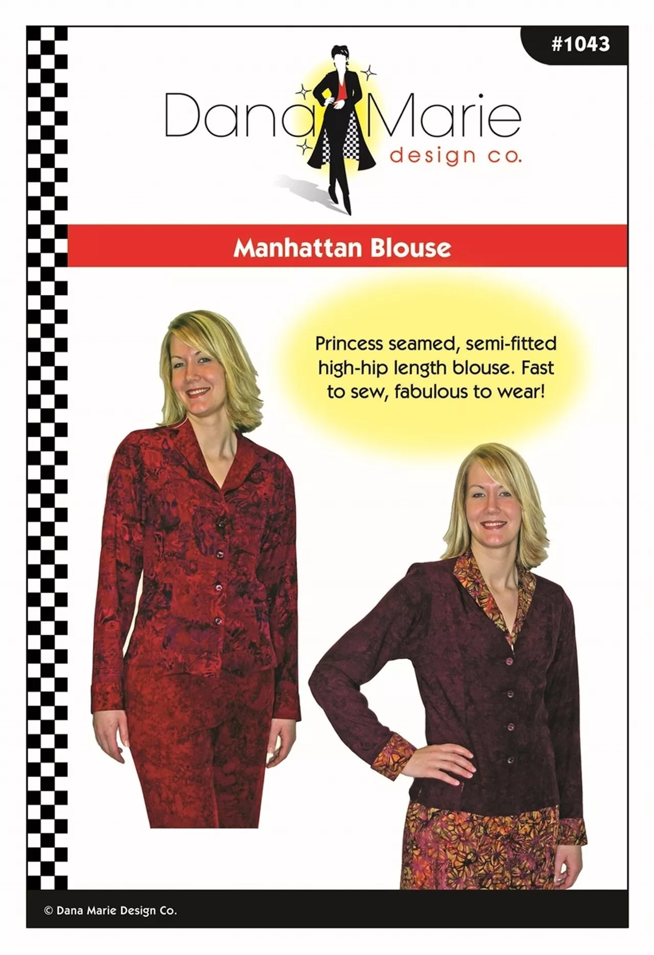 Dana Marie Sewing Pattern #1043 - Manhattan Blouse