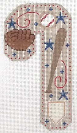 Danji Designs – Baseball Candy Cane