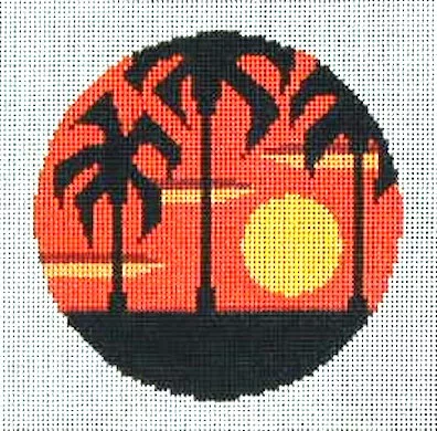 Danji Designs – Palm Trees Sunset Ornament