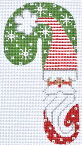 Danji Designs – Red Puff Santa Candy Cane
