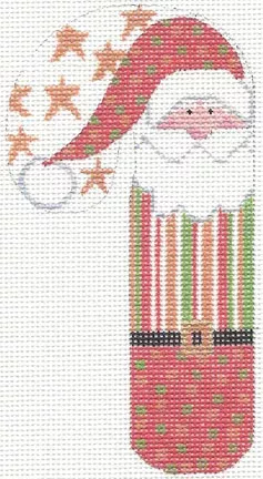 Danji Santa Gold Stars Candy Cane