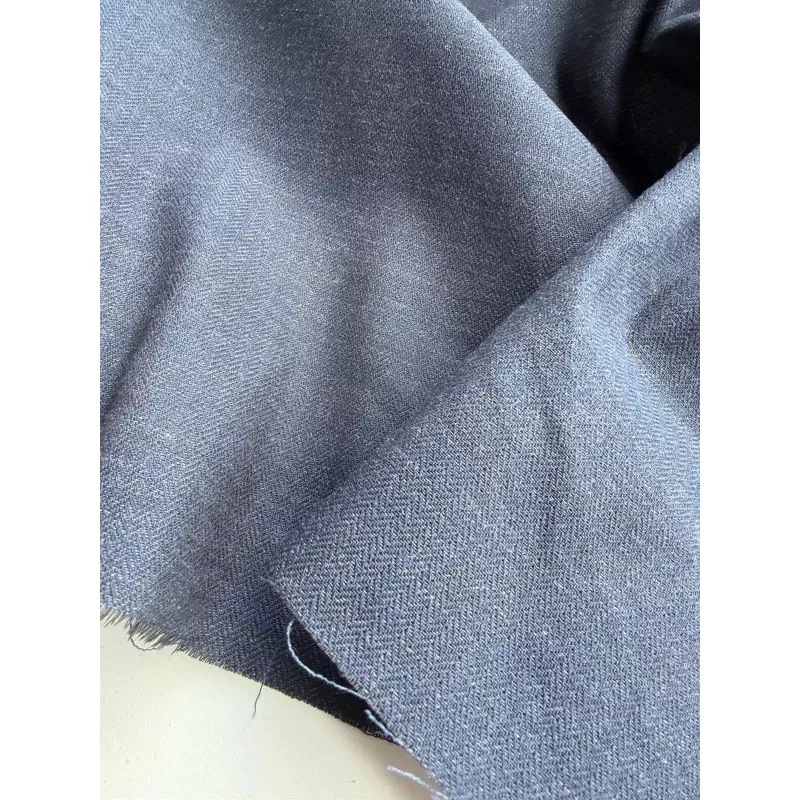 DANTE 035 cotton/linnen dark navy denim look