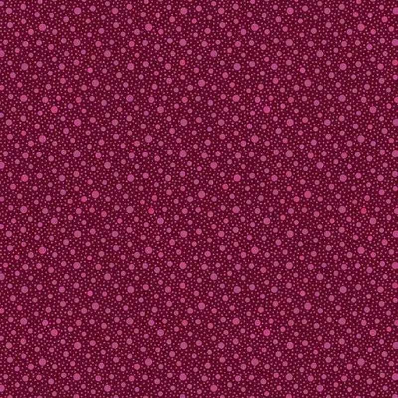 Dapple Dot Crimson Affinity Cotton 44"/45" Fabric Per Yard