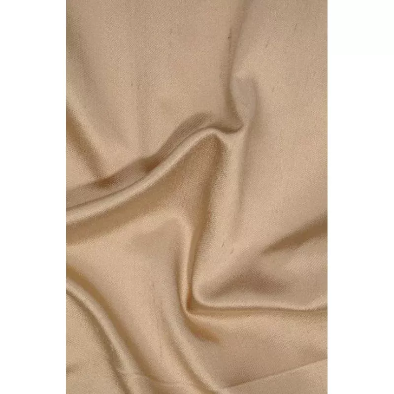 Dark Beige Italian Shantung Silk Fabric