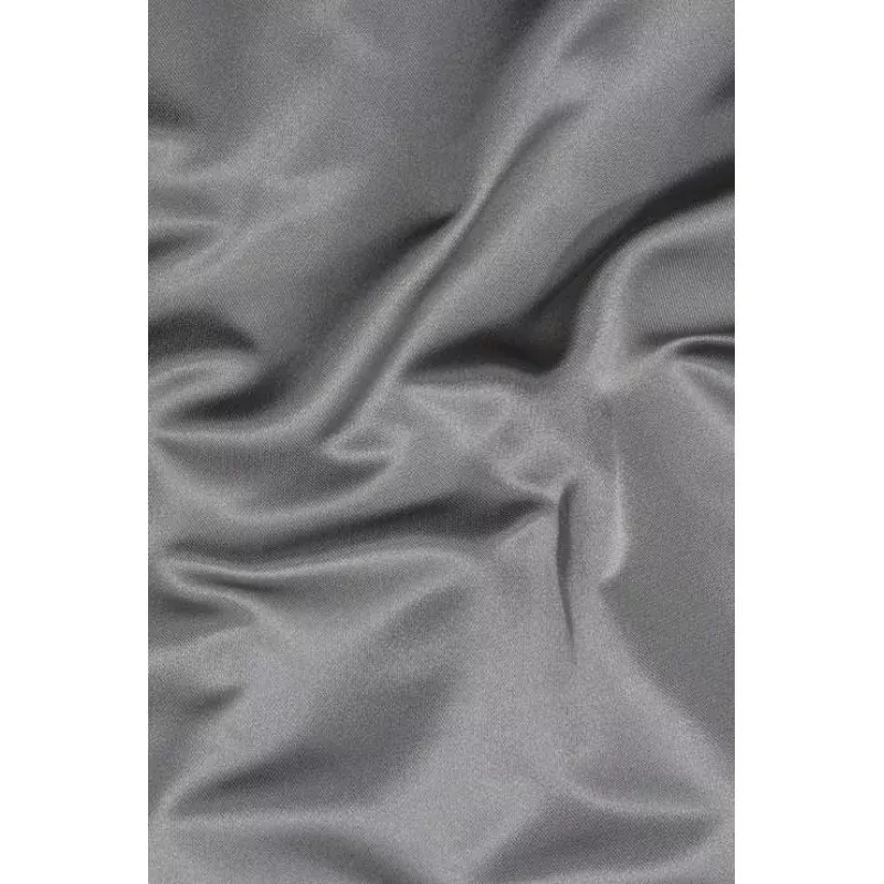 Dark Grey Silk Duchess Satin Fabric