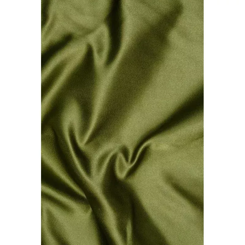 Dark Olive Green Double Face Duchess Satin Fabric