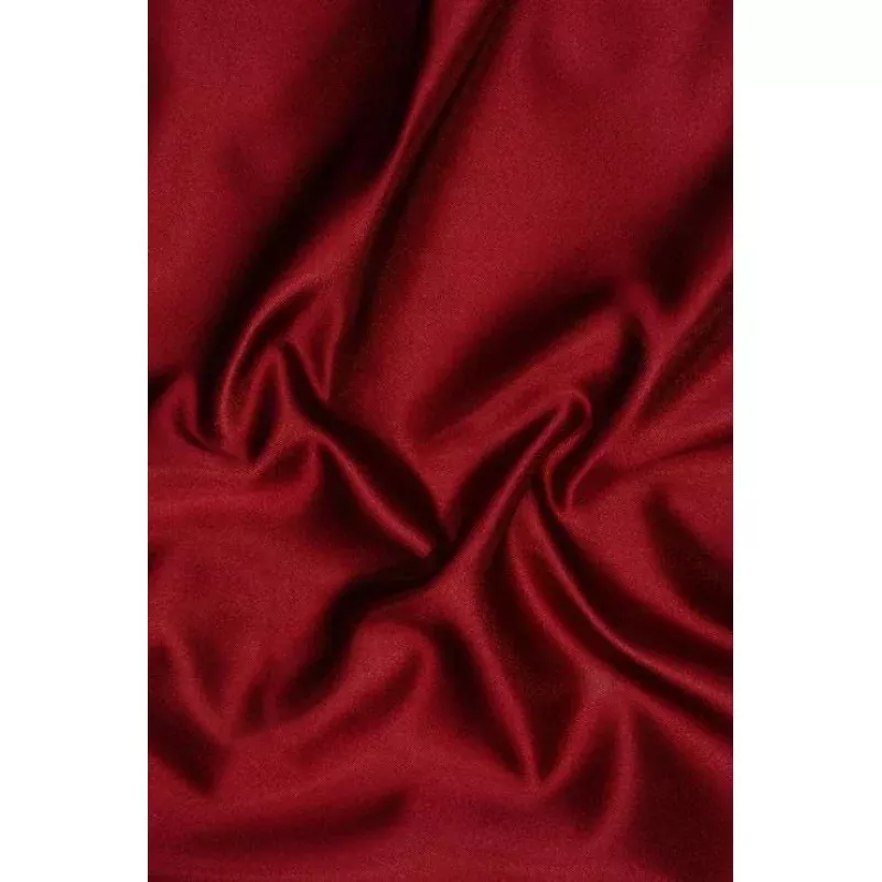 Dark Red Double Face Duchess Satin Fabric