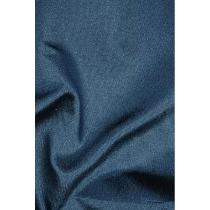 Dark Teal Italian Shantung Silk Fabric