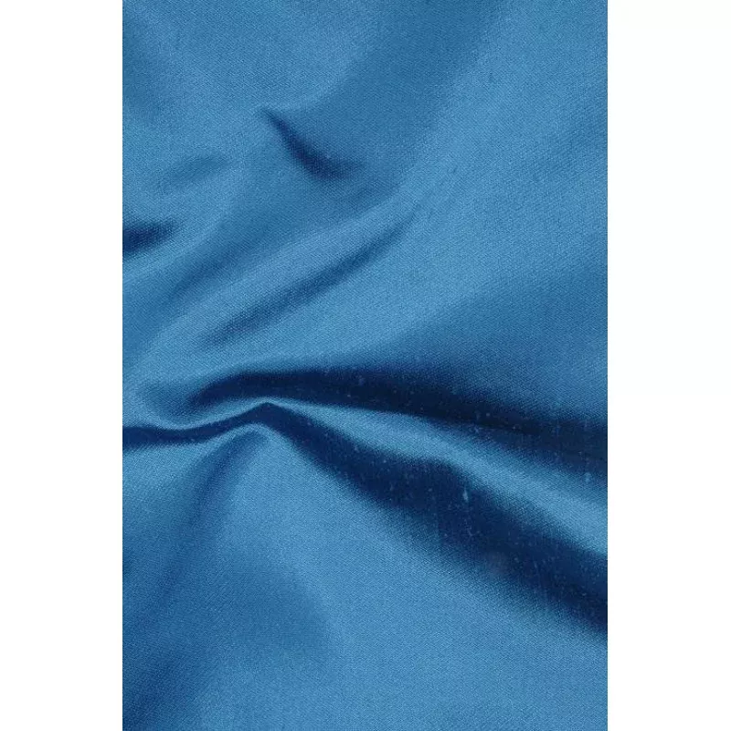 Dark Turquoise Italian Shantung Silk Fabric