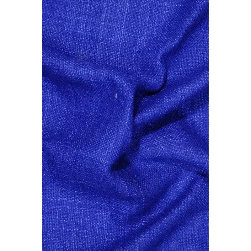 Dazzling Blue Silk Linen (Matka) Fabric