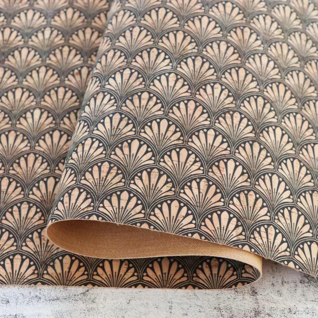 Deco Fans Cork 1 /2yds