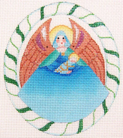 Dede’s Needleworks – Sugar Plum Angel w/Blue Skirt