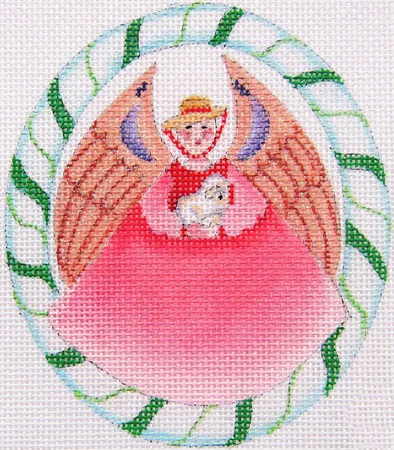 Dede’s Needleworks – Sugar Plum Angel w/Coral Red Skirt