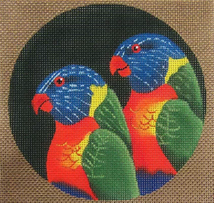 Dede’s Needleworks – Tropical Birds, Rainbow Lorikeet, India, Australia