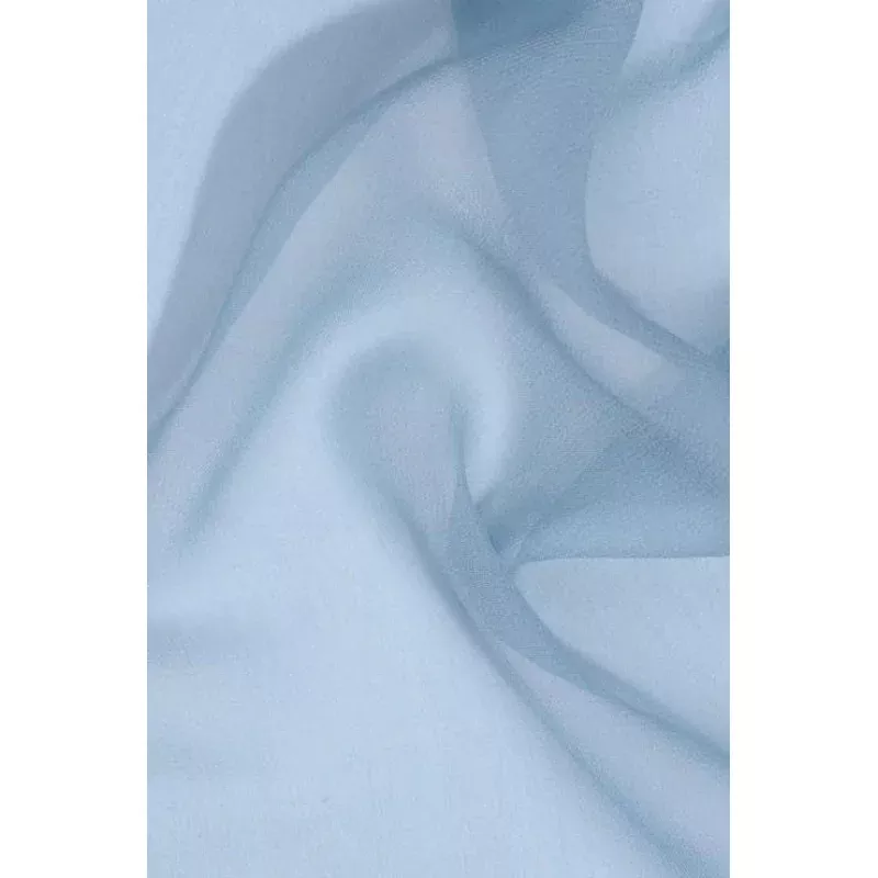 Deep Aqua Blue Silk Georgette Fabric