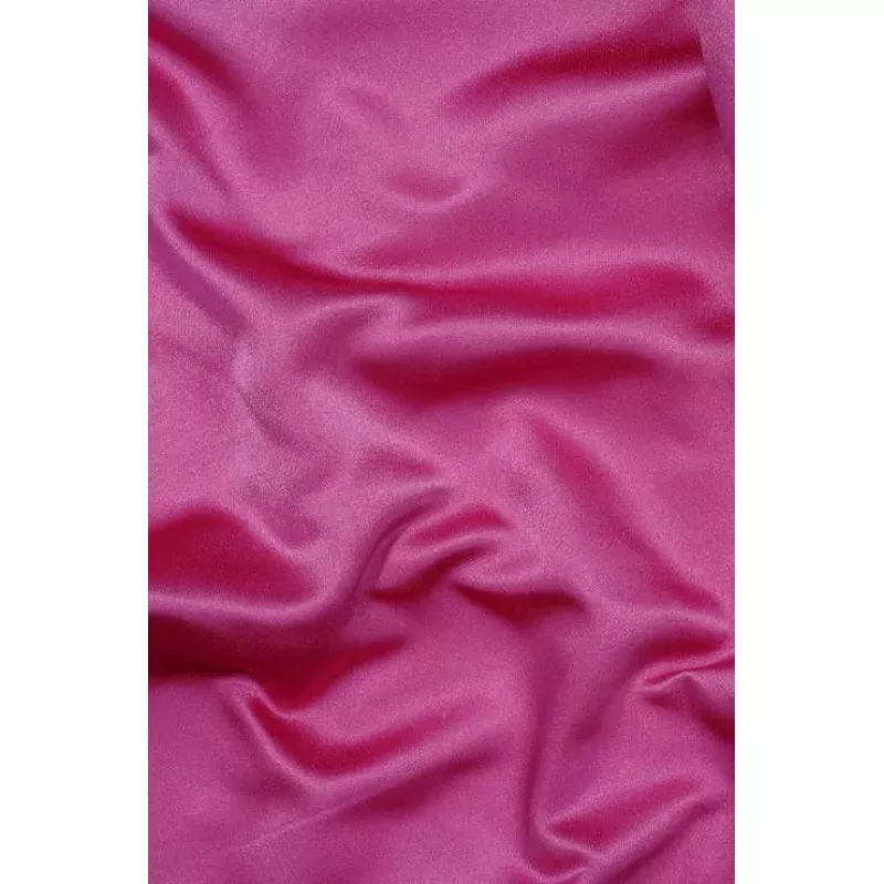 Deep Pink Silk Duchess Satin Fabric