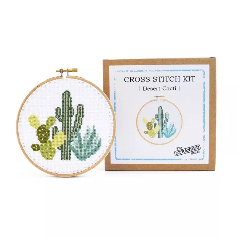 Desert Cacti Cross Stitch Kit