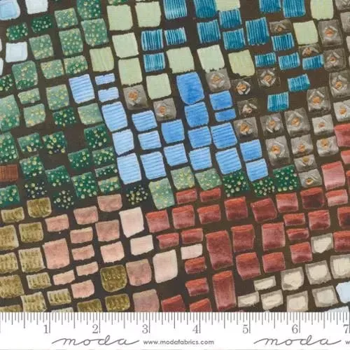 Desert Oasis Earth Brown Geometric Blenders 44″/45″ Fabric Per Yard