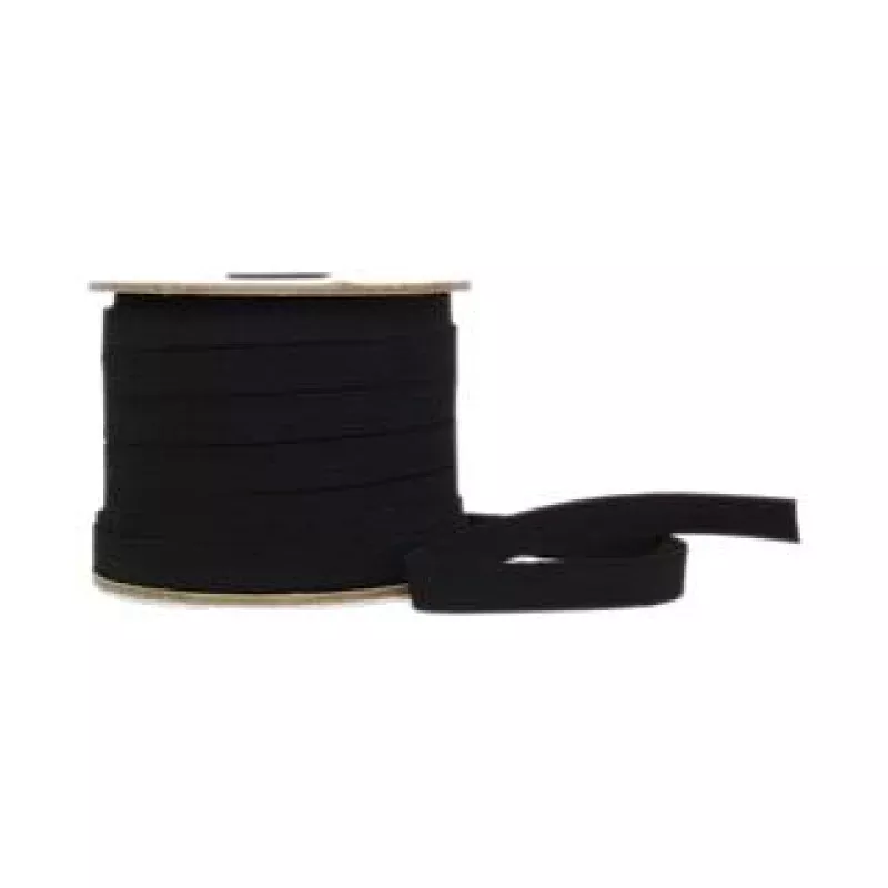 Designer’s Choice Elastic Flat Braid 1/2″ Black
