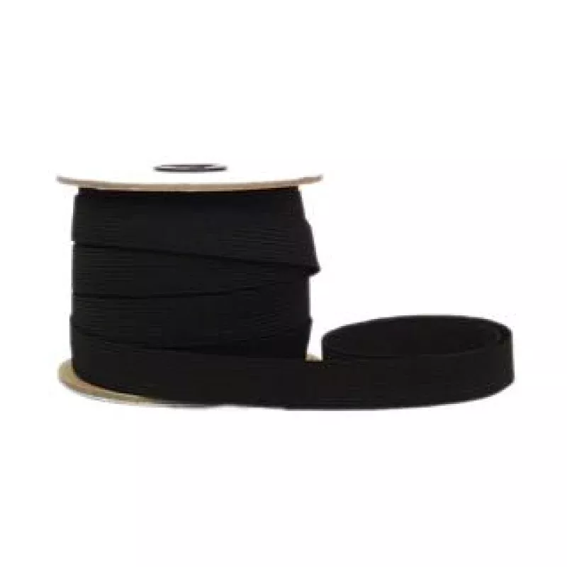 Designer’s Choice Elastic Flat Braid 3/4″ Black