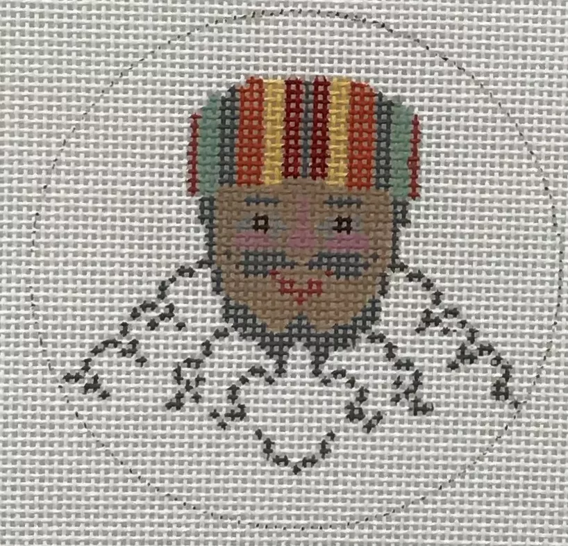 Designs by Petei –African Santa Round