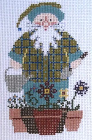 Designs by Petei – Flower Pot Santa