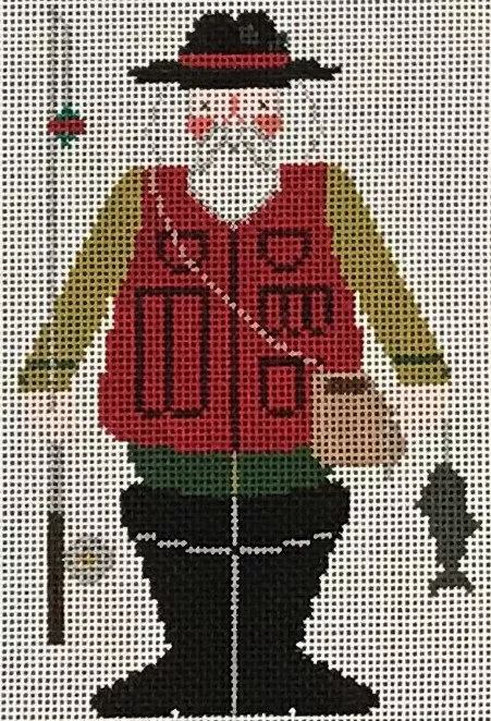 Designs by Petei –Gone Fishing Santa