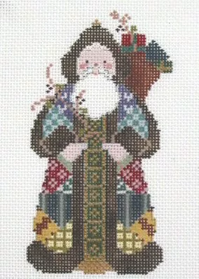 Designs by Petei – Victorian Crazy Quilt Santa