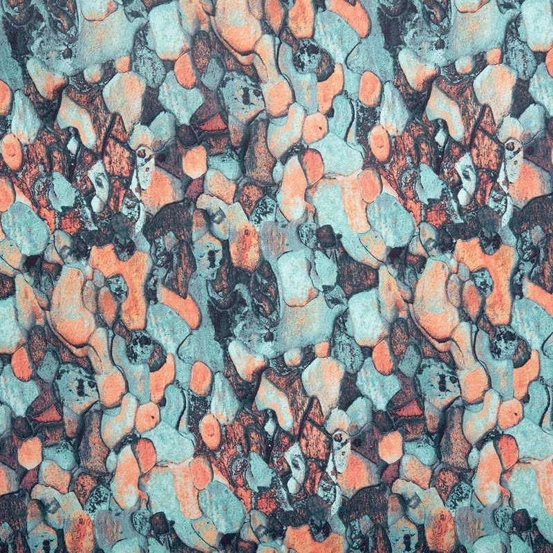 Digital Printed Cotton – NATURAL BEAUTIES – Abstracts – Aqua
